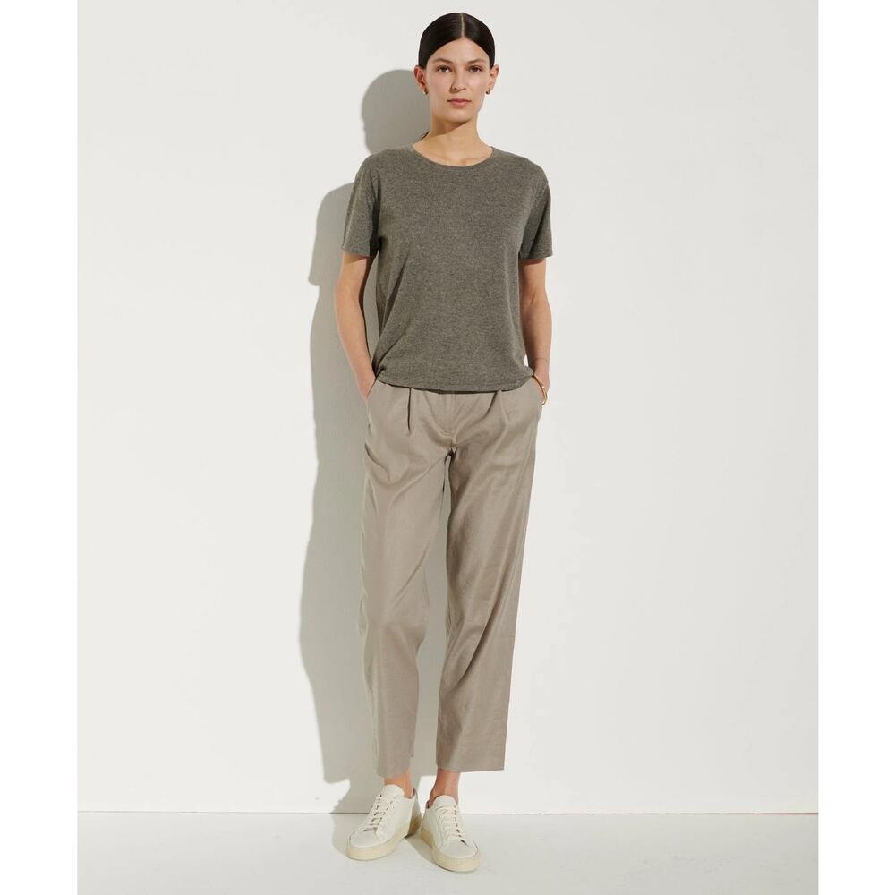 THE RESET R LABEL NWT Slouchy Trouser French Grey Size Large Office Pleated $198 - Picture 9 of 13
